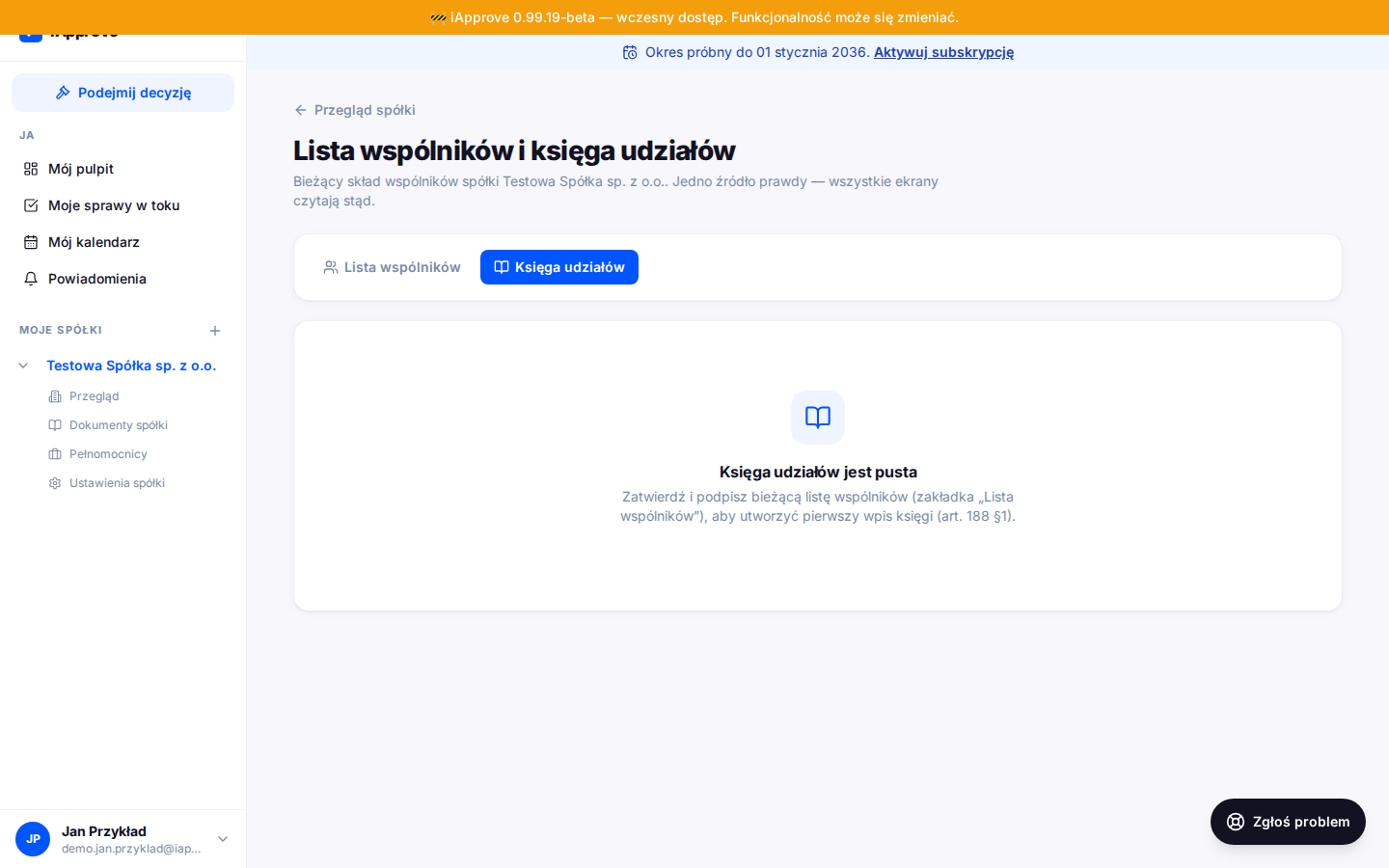 Księga udziałów